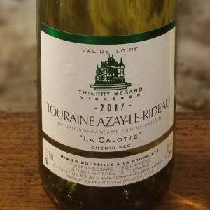 Etiquette vin blanc de Touraine du Domaine Thierry Besard