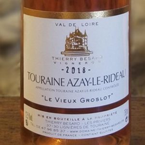 Etiquette vin rosé d'Azay-le-Rideau - Domaine Thierry Besard