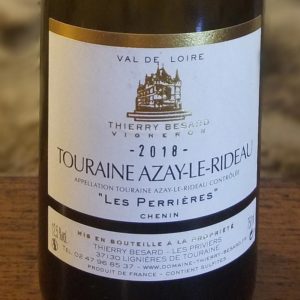 Etiquette vin blanc demi-sec de Touraine du Domaine Thierry Besard