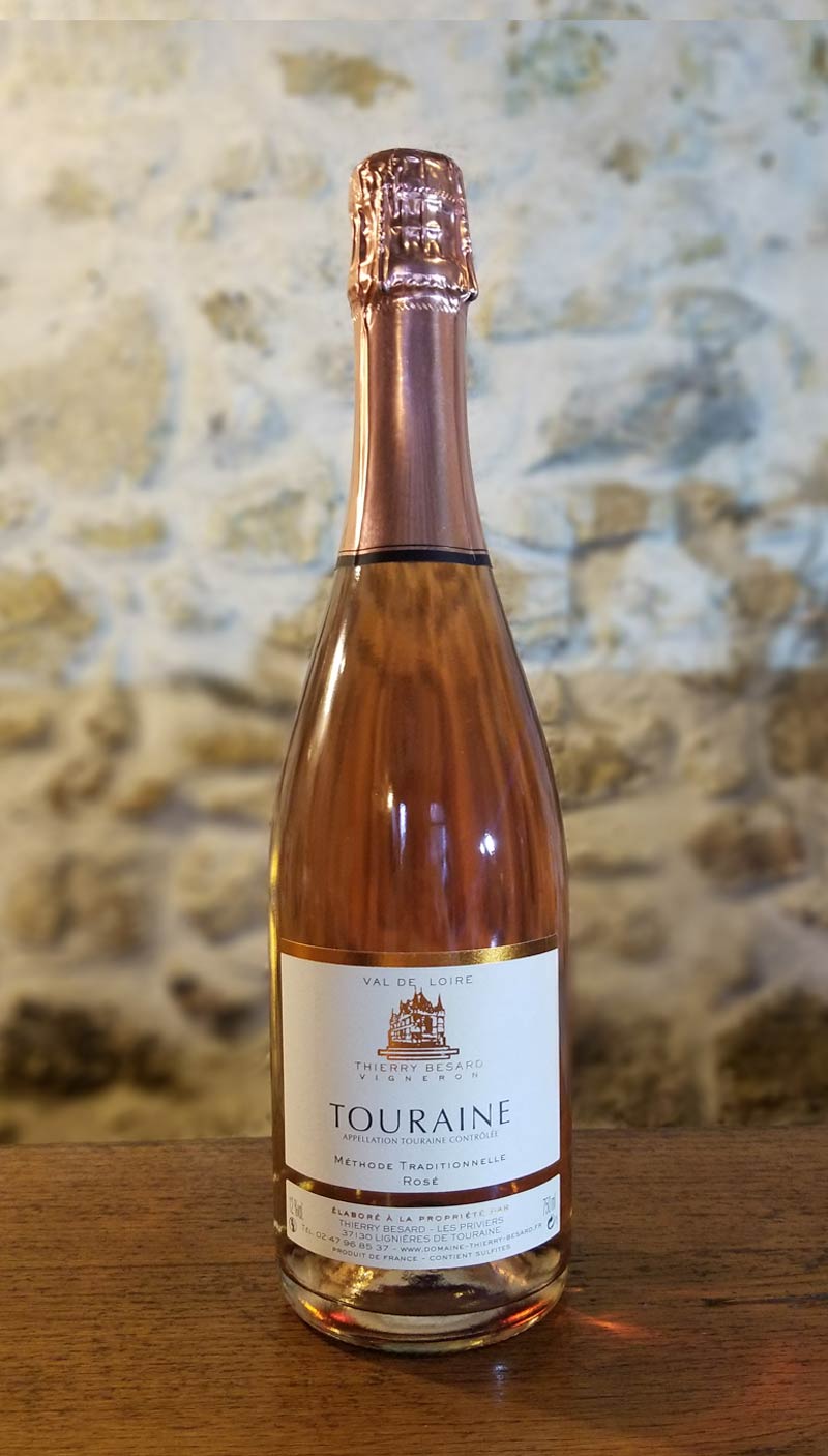 Vin pétillant rosé de Touraine Azay le rideau